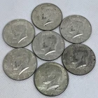 Silver Kennedy Half Dollars 1968 Silver Coins Lot Of 7 Beautiful Coins