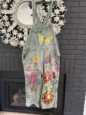 New NWT Magnolia Pearl Night Garden Benjamin Overalls OS