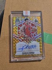 Panini Mosaic Toumani Camara Scripts Autographed Rookie Card 02/10