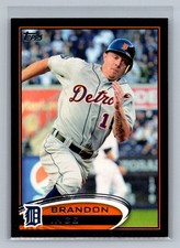 2012 Topps Brandon Inge #377 Detroit Tigers Black Border #/61