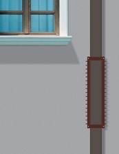 Antifurto per Grondaie e Tubature Esterne GRIMPO K pluviali quadrati da 120mm