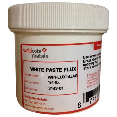 Weldcote White Paste Flux 1/4 Pound Jar