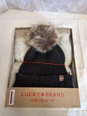 lucky brand scarf set womens