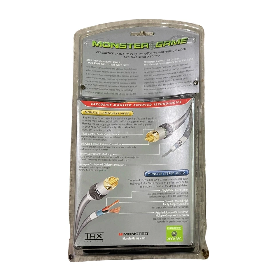 Monster Cable Gamelink Component Video & Stereo Audio Kit for Xbox 360 - 10 Ft - Image 2 of 3