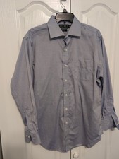 Lauren Ralph Lauren Button Up Shirt Mens 16 32/33 Blue Classic Fit Long Sleeve