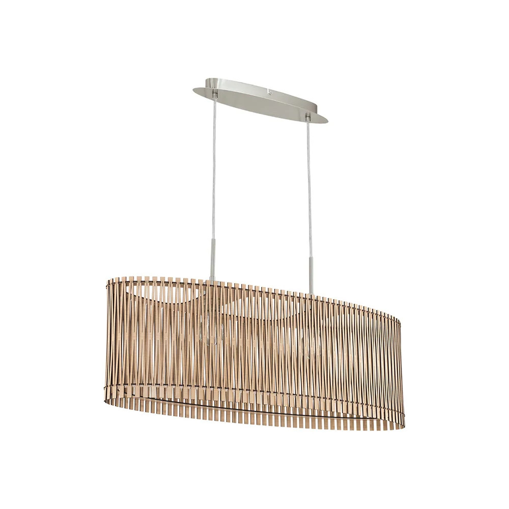 Eglo Argento/Marrone Lampada A Sospensione, Sendero (E27) - Immagine 2