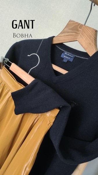 Women Gant Sweater Navy Wool 38 / M / 46 #7XW1