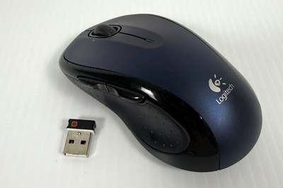 Deep Blue & Black Logitech M510 Wireless Laser Mouse with Receiver