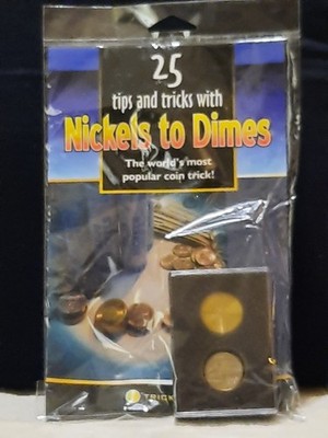 Nickels to Dimes Magic Trick Beginner Friendly New Coin 25 Tricks Included Easy!