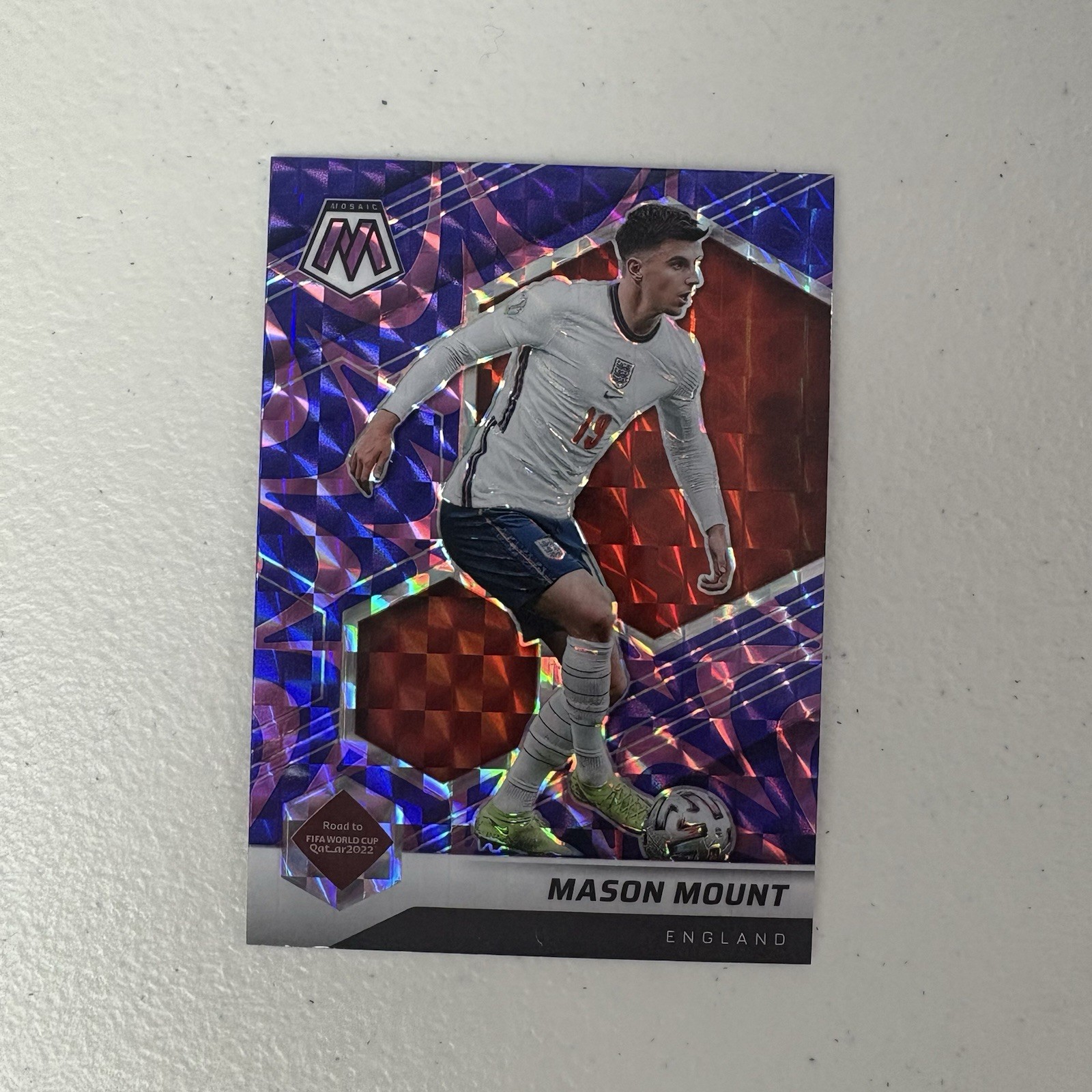 2021-22 Panini Mosaic World Cup #37 Mason Mount Reactive Purple England