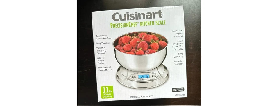 Báscula de cocina digital Cuisinart PrecisionChef™ con cuenco de acero inoxidable Foto 2 de 4