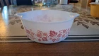 Vintage Pyrex Dish Pink Gooseberry 472 - 1  1/2pt  Casserole Baking Dish No Lid