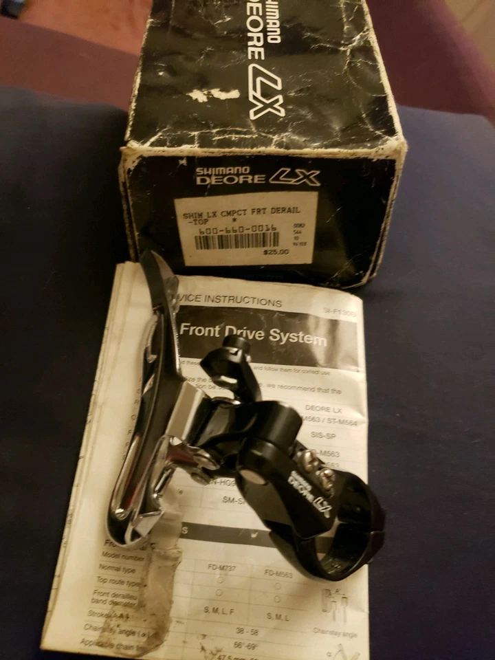 Vintage Shimano Deore LX FD-M563 Front Derailleur 28.6 mm Top Pull MTB 90s - Image 3 of 4