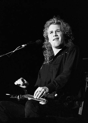 Guitarist singer Jeff Healey is shown at a live concert appearance Old Photo 2