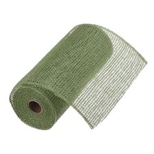 10 Inch Poly Burlap Mesh for Wreath Mesh Ribbon 10 Yard Dark Green