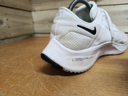 Nike Air Zoom Pegasus 38 Men's Running White Trainers Size UK 7 EUR 41 - Worn - Picture 8 of 12