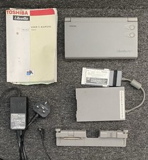 Toshiba Libretto 70CT Laptop 16MB RAM mit Diskettenlaufwerk & IO Adapter voll funktionsfähig