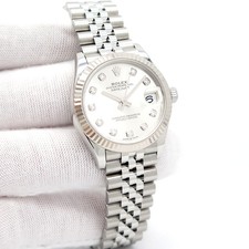 Rolex 278274 Datejust with Silver Diamond Dial on Jubilee
