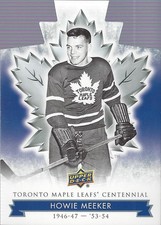 2017-18 Toronto Maple Leafs Centennial Blue Die Cut #70 Howie Meeker - HKY