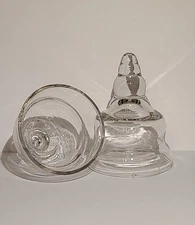 (2) Droplet Replacement Glass | Set Of Hanging Glass Candle Holders Only