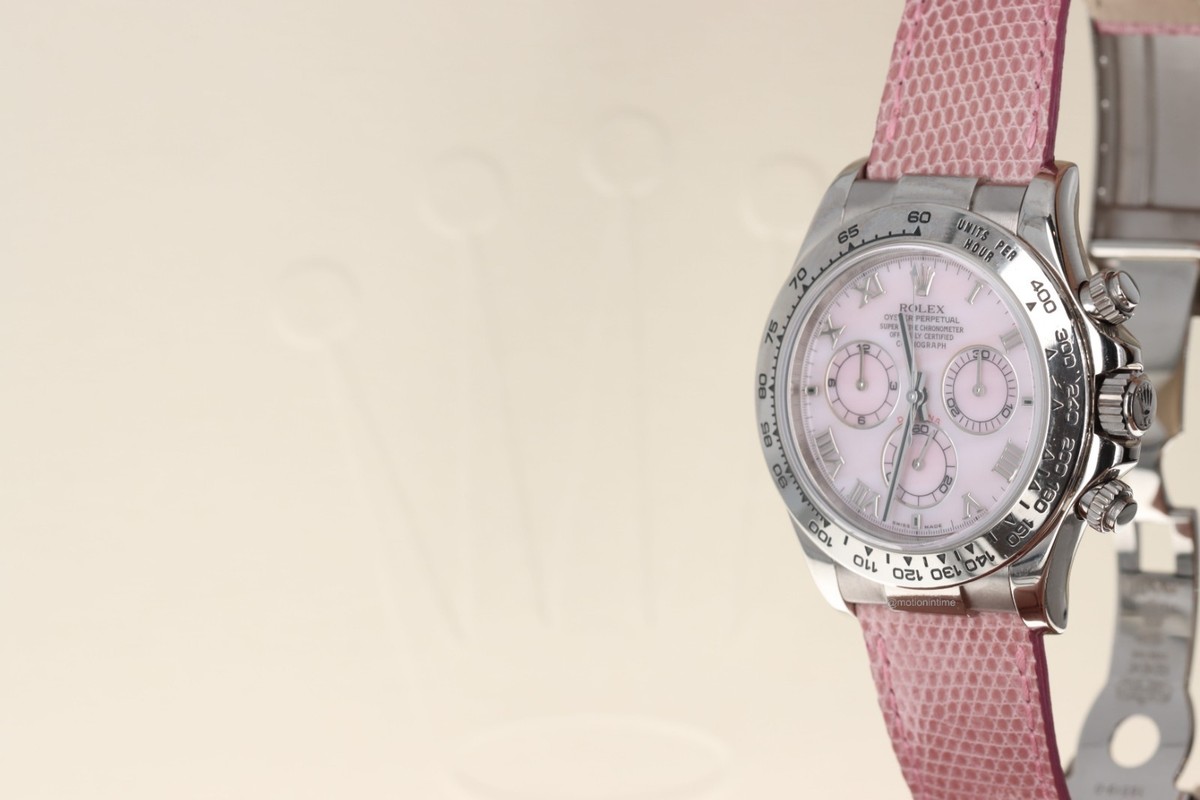Rolex Daytona Special Edition Pink Beach Collection 18kt White
