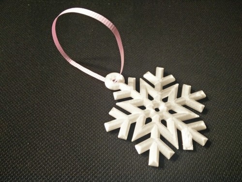 Fiocco di Neve Neve Inverno Natale X-mas Decorazione Albero Stampato 3D Scegli Colore - Foto 3 di 4