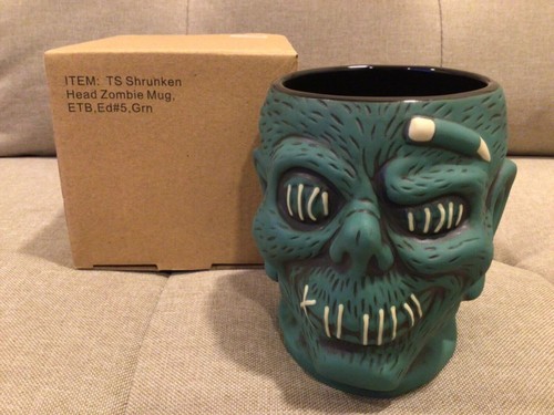 Disney World Trader Sam’s Enchanted Tiki Bar Zombie Tasse Grün 5. Edition - Neu - Bild 6 von 6