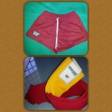 SHORTS ENNERRE ROMA BARILLA VINTAGE 86/87 no MATCH WORN FOOTBALL ULTRARARE VTG