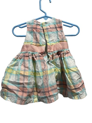 CARTERS Abito a quadri pastello con fiocco sul retro 3 mesi - Foto 3 di 3