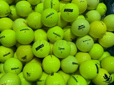 AAA-AAAAA Yellow Value to Mint Condition Used Golf Balls Assorted Brands 