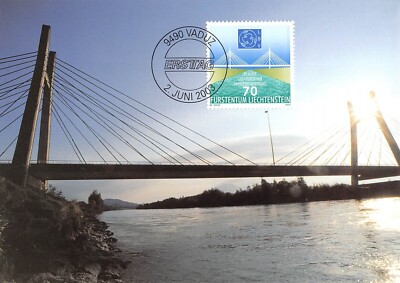 Maximum Karten FDC Liechtenstein Brückenikone 2003 Juni MK 218 n1