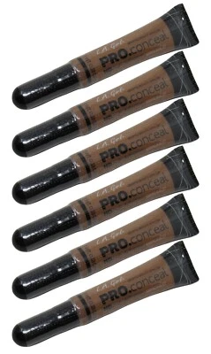 BRAND NEW 6-PACK L.A. Girl Pro Conceal HD Concealer GC984 Toffee SEALED - Image 1 of 4