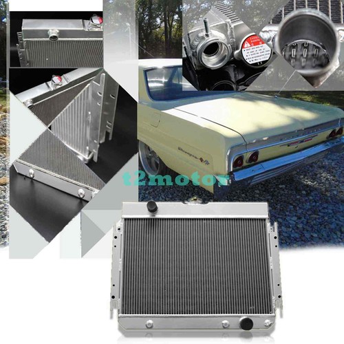 Aluminum 3 Row Radiator Fit 1964 1965 1966 1967 Chevy Chevelle/El ...