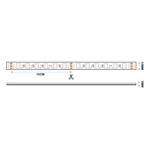 20M DC24V SMD 5050 LED Strip Light RGB Colour Changing TV Kitchen Cabinet Lights - Picture 5 of 8