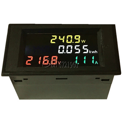 AC 80-300V LCD Digital 100A Volt Watt Power Kwh Meter Ammeter Voltmeter Digital