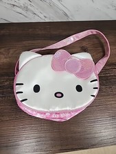 NICE SANRIO HELLO KITTY KIDS PURSE BAG PINK WHITE FREE-SHIPPING