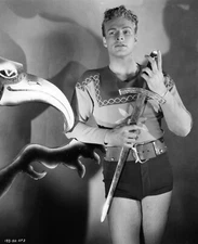 BUSTER CRABBE JEAN ROGERS CHARLES MIDDLETON FLASH GORDON  8X10 PHOTO #Z1244