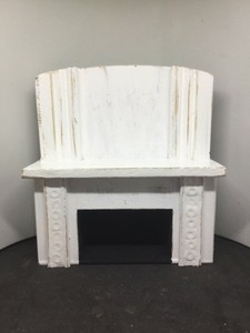 1 12th Scale Miniature Dolls House Old Distressed White Wood