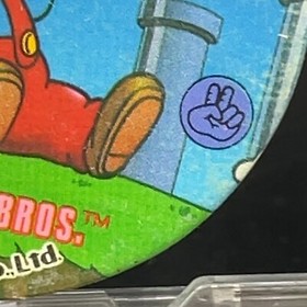 Mario Sitting Menko Super Mario Bros Famicom Card Nintendo 1985 NES Japanese