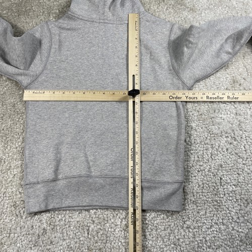 Polo Ralph Lauren Hoodie Boys Small 8 Grey Spell Out Patch Logo Pullover - Picture 8 of 10