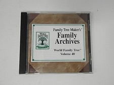 Family Tree Maker  s: Family Archives: World Family Tree Volume 40 Used, 1999 