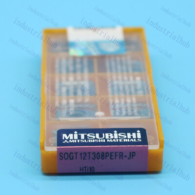 10PS Mitsubishi SOGT12T308PEFR-JP HTI10 CNC carbide inserts NEW Free Shipping