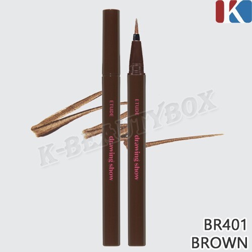 ETUDE Drawing Show Brush liner 0.6g Long Lasting Liquid Eyeliner K-Beauty NEW