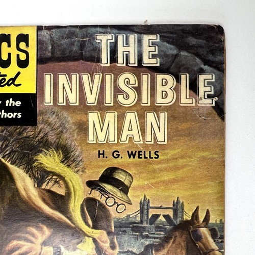 Classics Illustrated #153 The Invisible Man H.G. Wells 1969 Comic Book - Foto 6 di 13