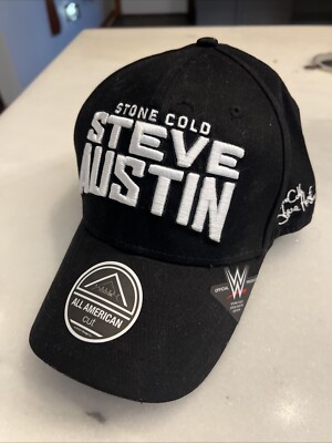 New Official WWE Stone Cold Steve Austin Men Embroidered Snapback Adjustable Hat