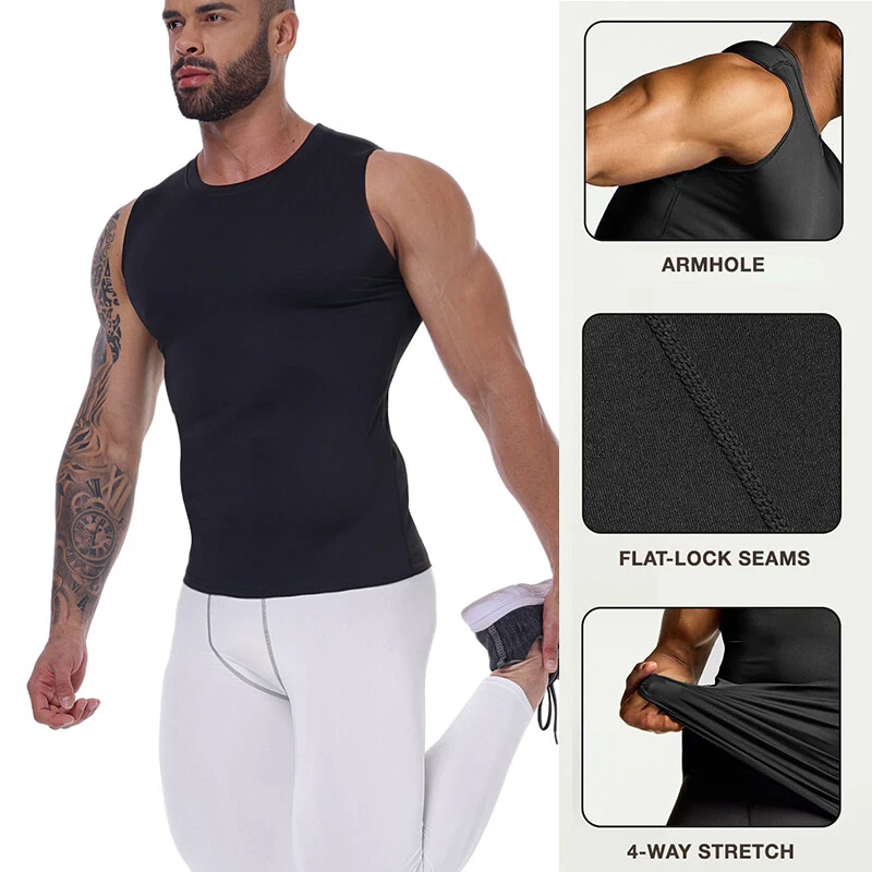 Men's Compression Suit Set Pants & Shirts Base Layer Training Workout Basketball - Image 3 of 4