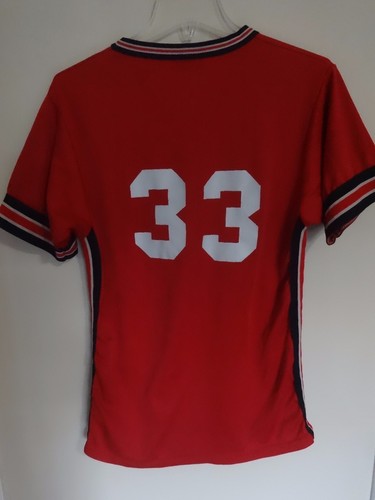 Vintage New Center Rockets # 33 Rec League Baseball Pullover Jersey Men Medium - Picture 2 of 5