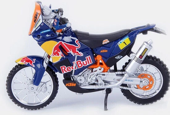 Bburago 1:18 Dakar Rally KTM Sxf 450 Toy Modell Cyril Despres Enduro Motocross - Bild 4 von 4