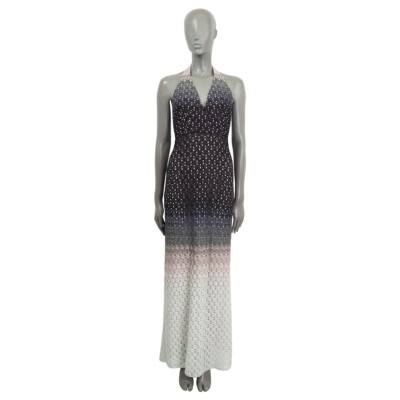 linen halter top dress Boden Women's Eva Collar Halter Linen Dress in Blue main image 1