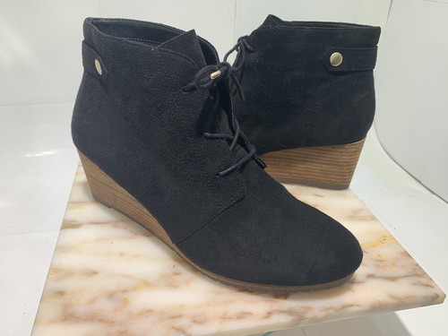 Wedge Ankle Boots Black 